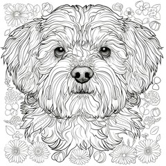 coloring page puppy dog