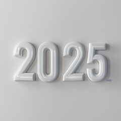 **type "2025" on the white background