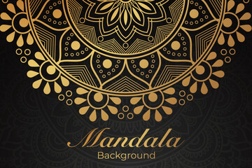 Luxurious mandala pattern background, luxury mandala invitation greeting card design, circular pattern vector design,