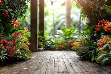 Tropical product background.