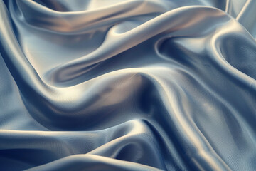 Close-up of luxurious silk fabric with a subtle sheen - obrazy, fototapety, plakaty