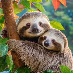 Fototapeta premium Faultiere