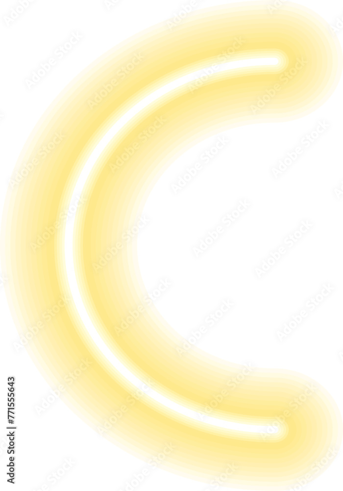 Aufkleber colorful glowing linear design element. abstract shining neon line, glowing linear geometric element