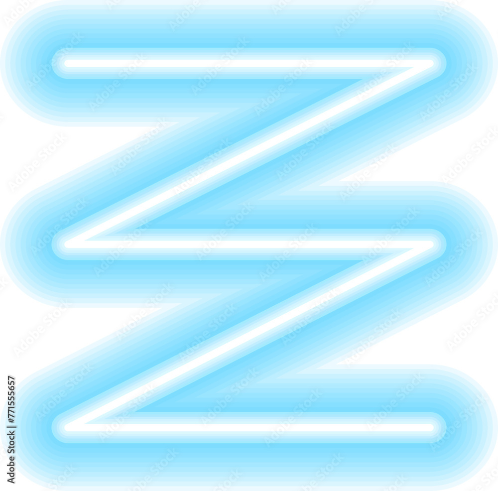 Poster colorful glowing linear design element. abstract shining neon line, glowing linear geometric element