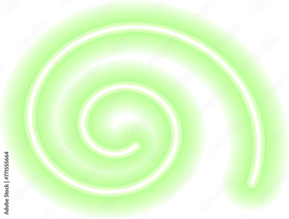 Aufkleber colorful glowing linear design element. abstract shining neon line, glowing linear geometric element