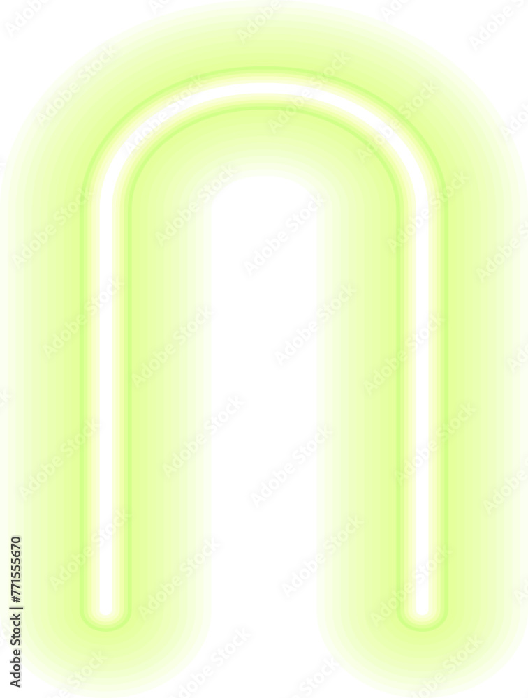 Poster colorful glowing linear design element. abstract shining neon line, glowing linear geometric element