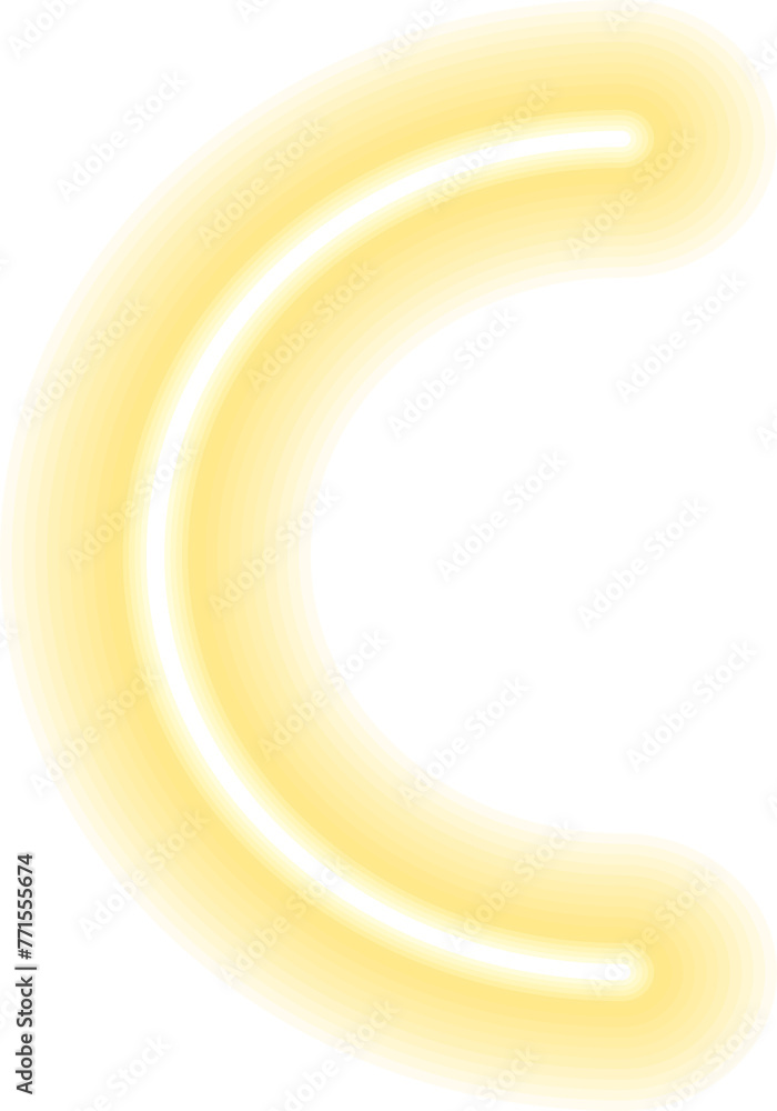 Poster colorful glowing linear design element. abstract shining neon line, glowing linear geometric element