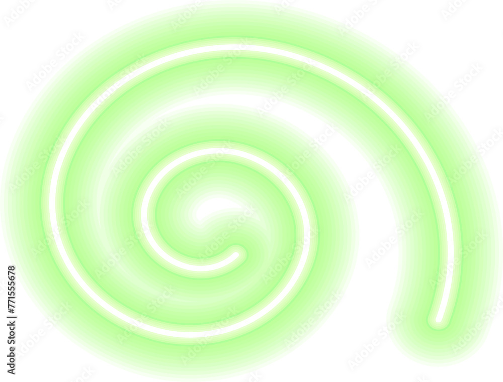 Aufkleber colorful glowing linear design element. abstract shining neon line, glowing linear geometric element