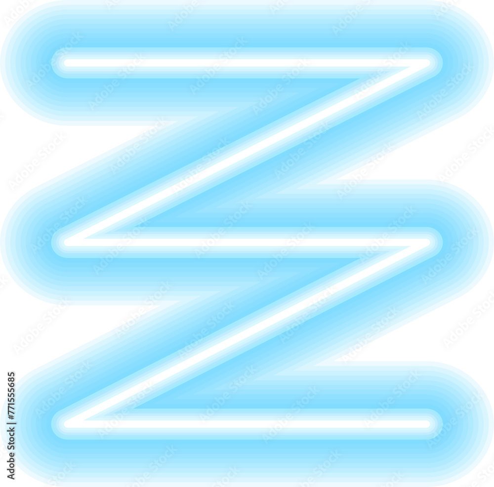 Poster colorful glowing linear design element. abstract shining neon line, glowing linear geometric element