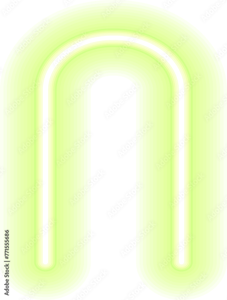 Poster colorful glowing linear design element. abstract shining neon line, glowing linear geometric element