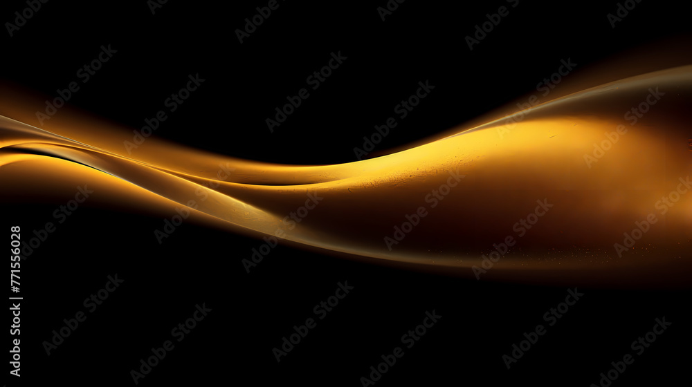 Poster abstract 3d rendering gold wave background