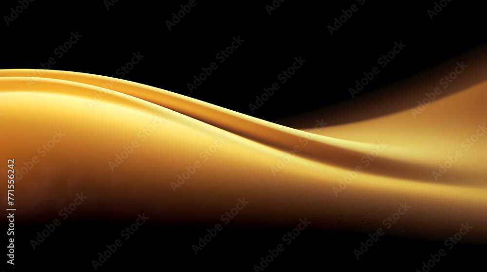 Poster abstract 3d rendering gold wave background