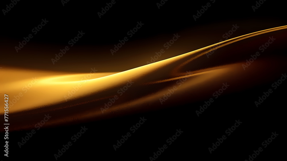 Poster abstract 3d rendering gold wave background