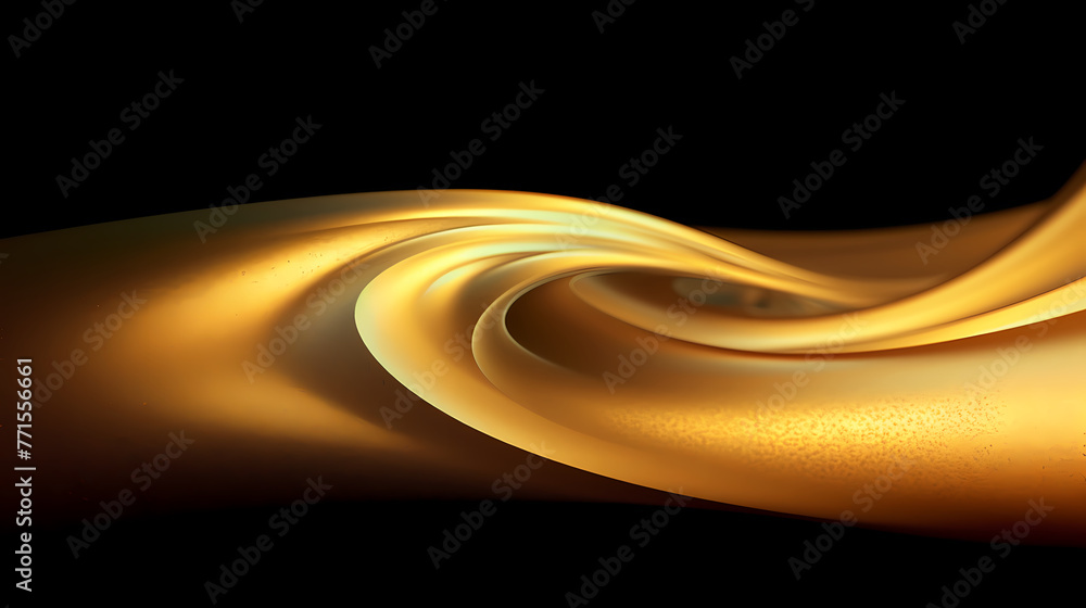 Poster abstract 3d rendering gold wave background