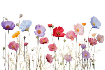 Fototapeta premium Beautiful flowers isolated on white