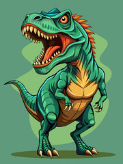 Obraz premium Highly detailed vector of a T Rex.