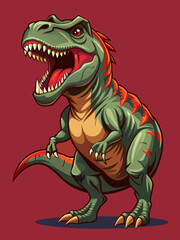 Obraz premium Highly detailed vector of a T Rex.
