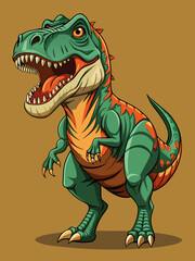 Fototapeta premium Highly detailed vector of a T Rex.