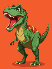 Highly detailed vector of a T Rex.