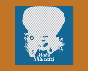 Vector flat banner design for the Happy Maha Shivratri festival