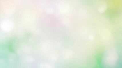 Blurred Green mint green, peach orange and white silver colors bokeh background