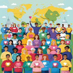 Free vector flat world health day Instagram post