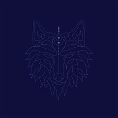 oracle wolf aesthetic vector