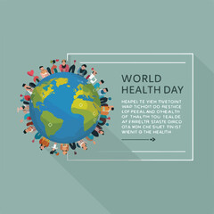 Free vector flat world health day Instagram post