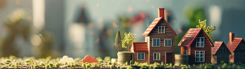 Real estate investment, the investment security and the resulting profit, created with generative AI technology