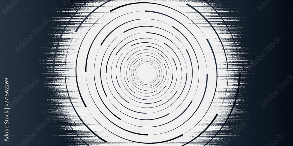 Poster spiral sound wave rhythm line dynamic abstract vector background.