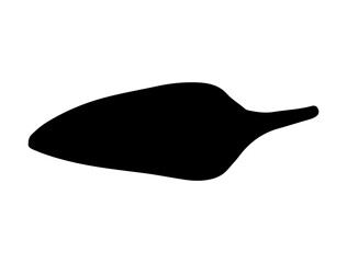 Chili silhouette vector art white background