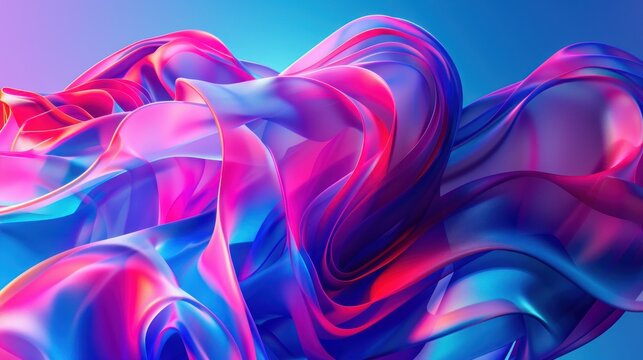 Abstract colorful movement background.AI generated image.