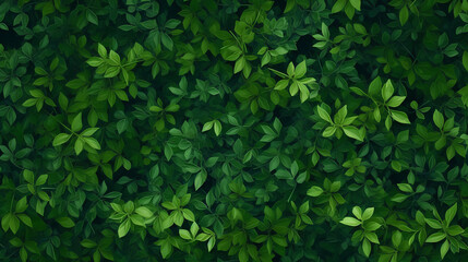 Obraz premium Green leaves realistic seamless background