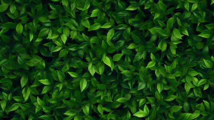 Fototapeta na wymiar Green leaves realistic seamless background