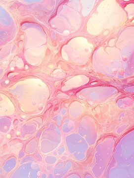Articular cartilage chondrocytes, aerial shot, pastel shades, smooth surface