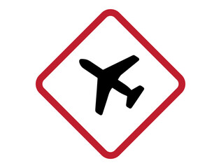 Road sign silhouette vector art white background