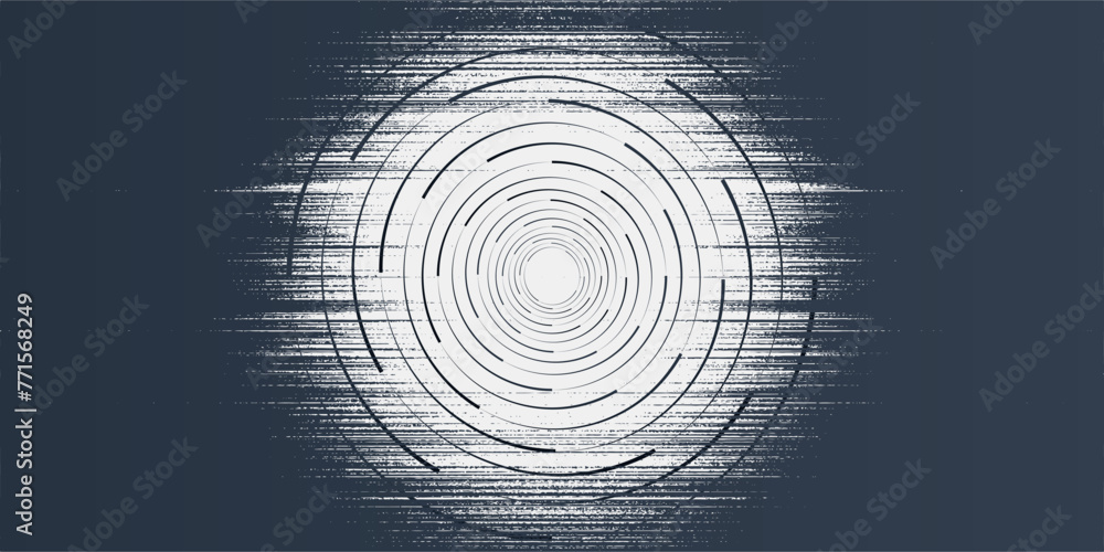 Poster spiral sound wave rhythm line dynamic abstract vector background.