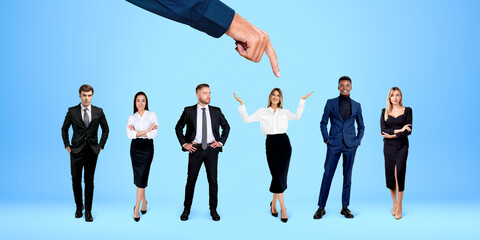 Woman HR manager choosing the right candidate