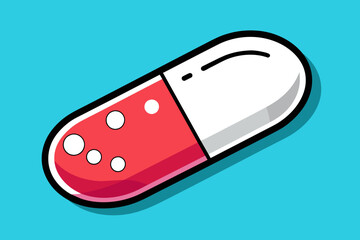 Vitamin Pill Vector design 