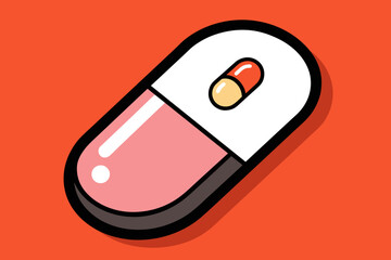 Vitamin Pill Vector design 