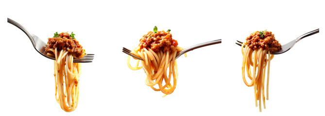 spaghetti on transparent background