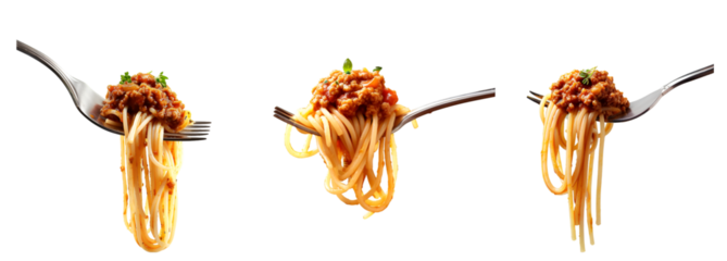 spaghetti on transparent background