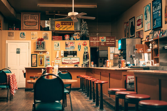 Retro interior of Skeeters, Wytheville, Virginia