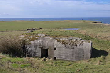 Bunker aus der Zeit des zweiten Weltkrieges an der Küste von Dänemark