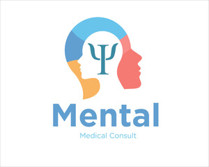 psychology mental health care logo designs for medical service