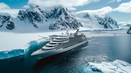 A fascinating journey on a sea liner through northern waters among ice, icebergs and cold