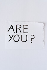 are you?