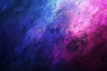 Abstract Dark Blue, Purple, and Pink Background, Retro Vibe with Rough Texture and Bright Light, Digital Painting