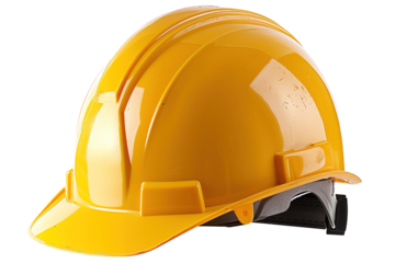 Safety Hard Hat on Transparent Background
