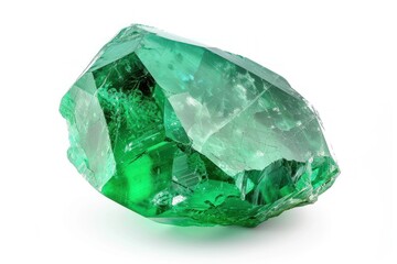 Fototapeta premium Emerald Isolated on white background